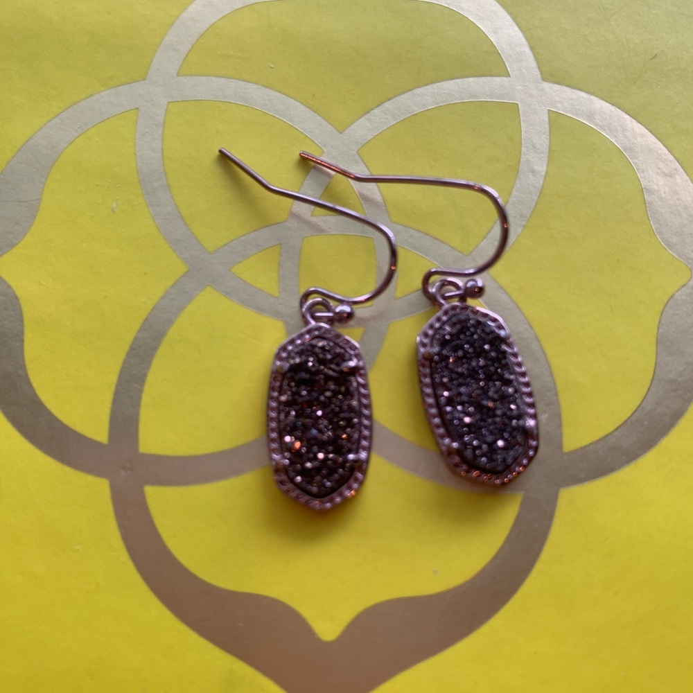 Kendra Scott Earrings (Chocolate Drusy)